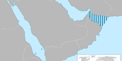 Gjirin e Oman në hartë