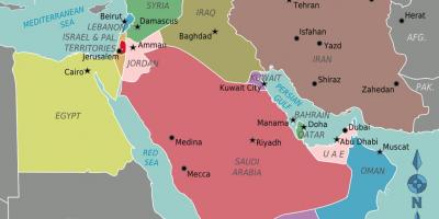 Harta e Oman hartën e lindjes së mesme